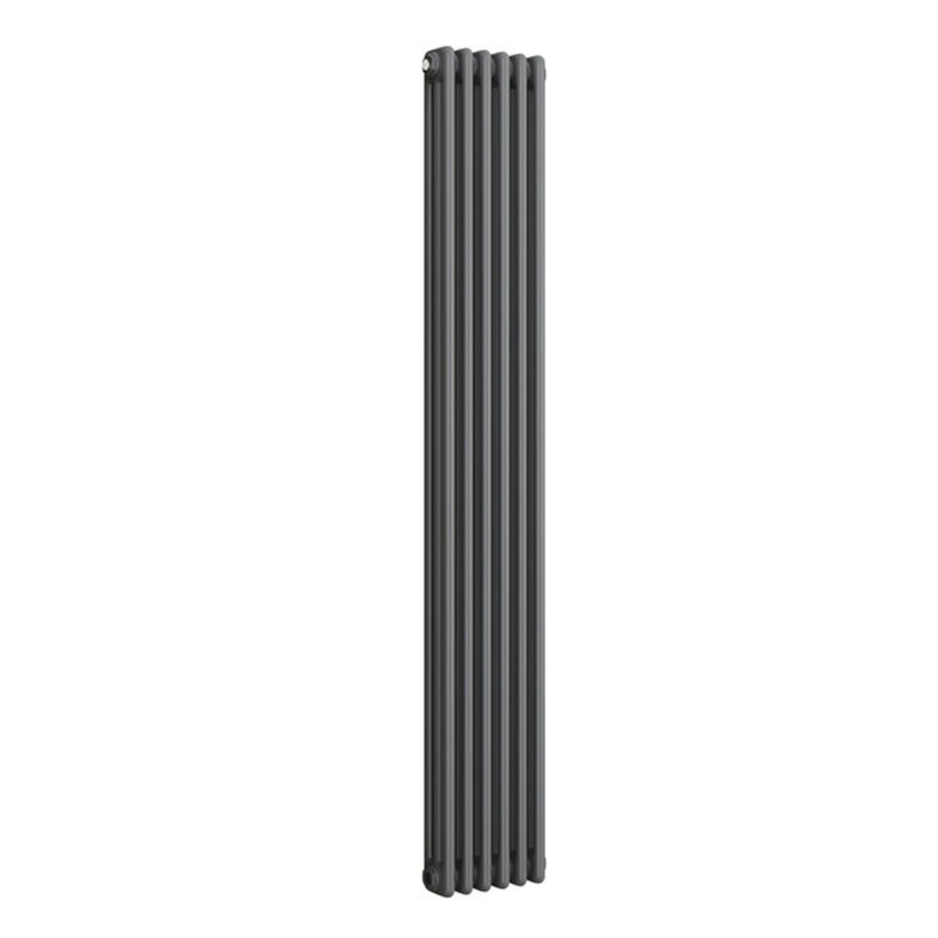 (LP35) 1800x290mm Anthracite Triple Panel Vertical Colosseum Traditional Radiator. RRP £524.99. Made - Image 4 of 4