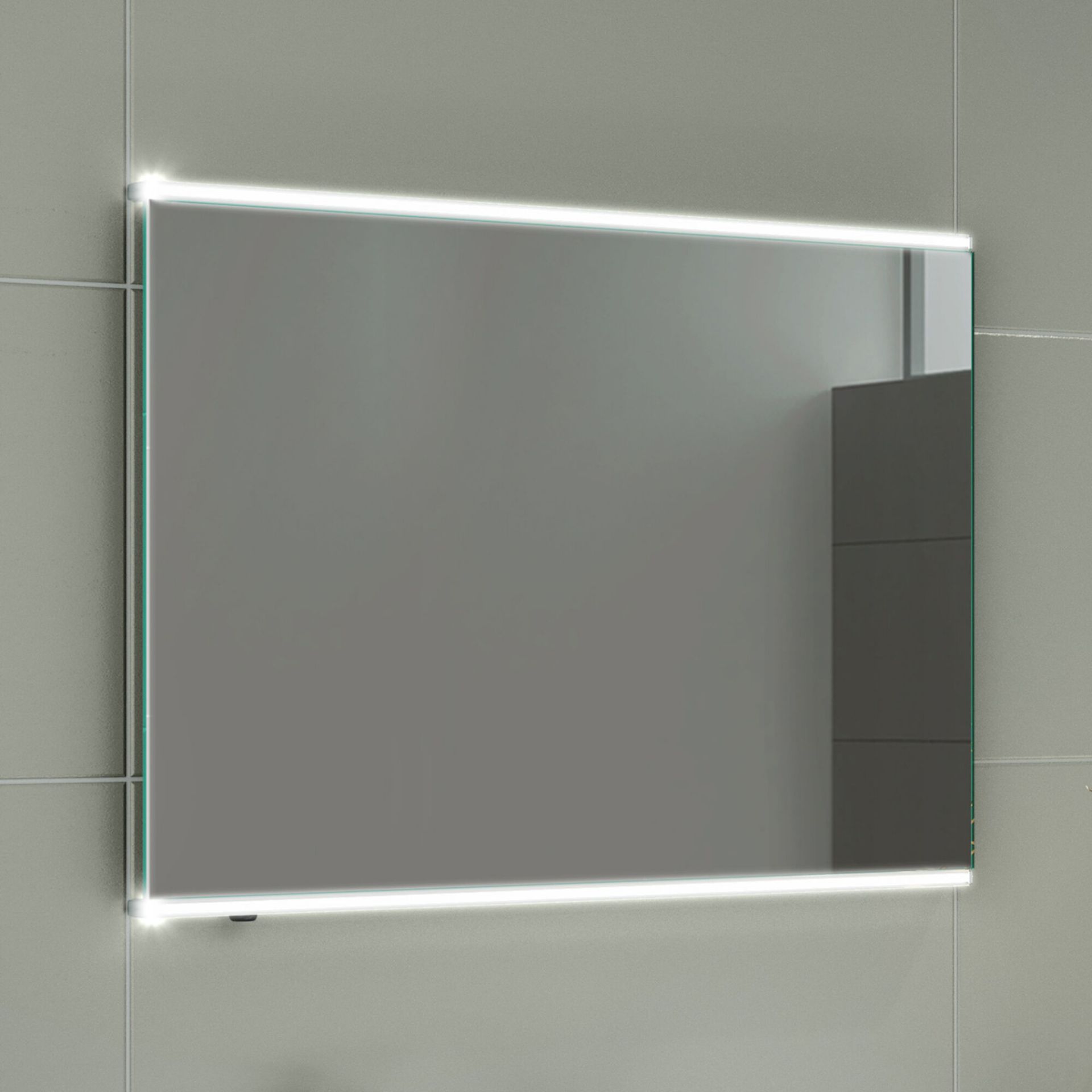 (LP131) 450x600mm Denver Illuminated LED Mirror. RRP £349.99. Energy efficient LED lighting with