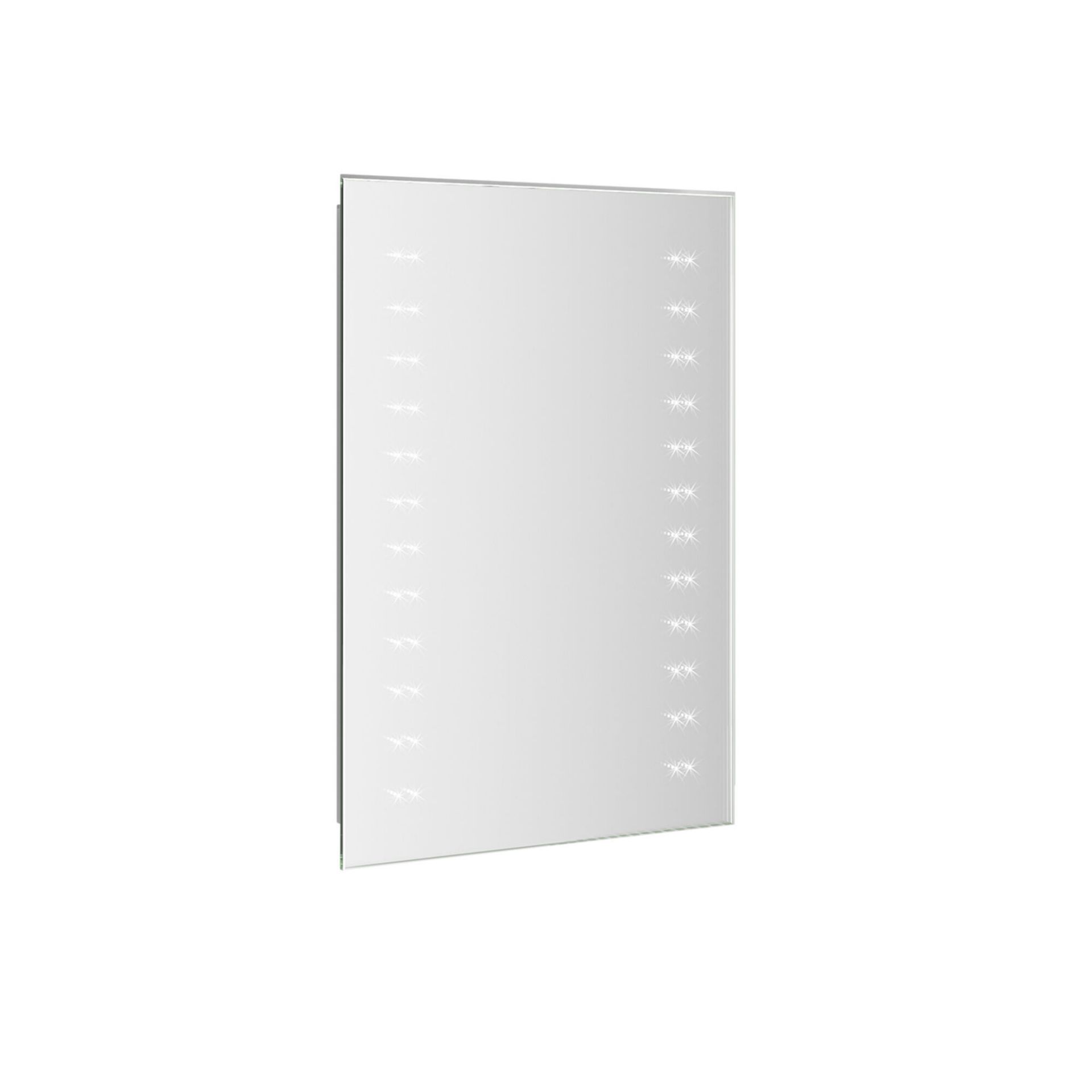 (ZL172) 390x500mm Battery Operated LED Mirror. Energy saving controlled On / Off switch Convenient