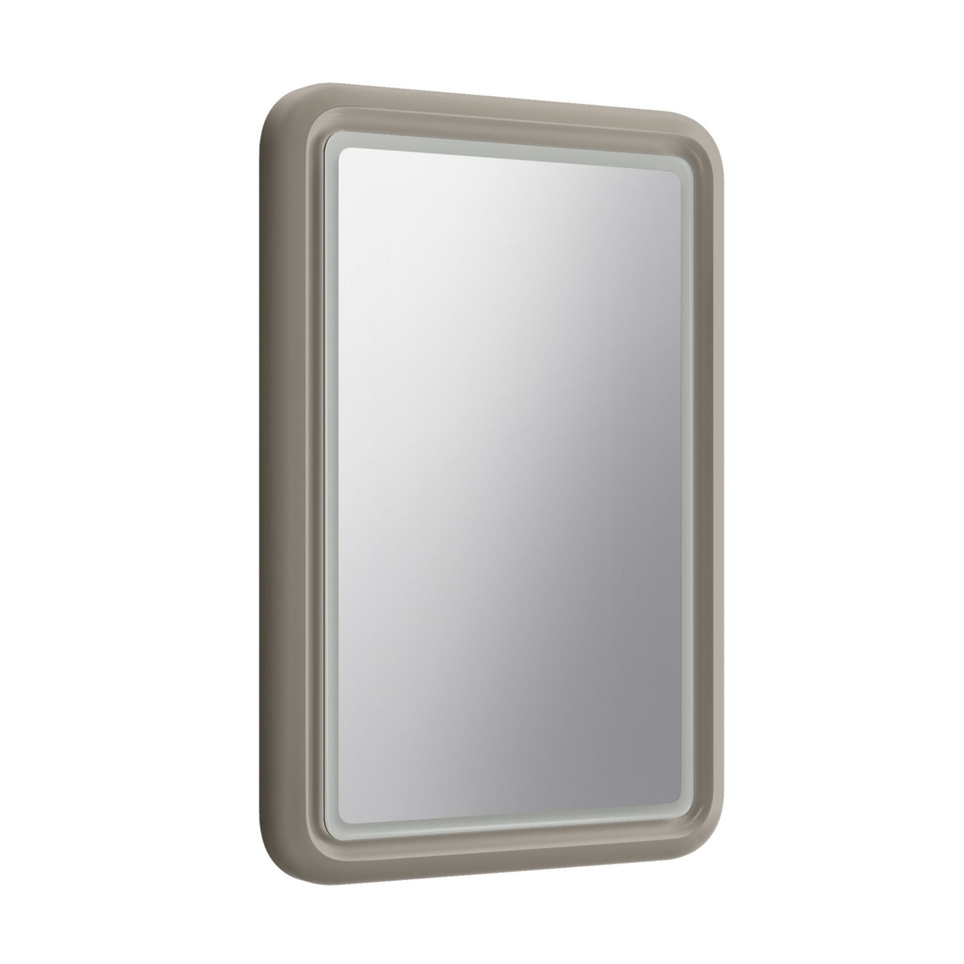 (LP22) 750x500mm Copenhagen Matte Pebble Mirror. Mirror can be fitted both vertically & horizontally - Image 2 of 3