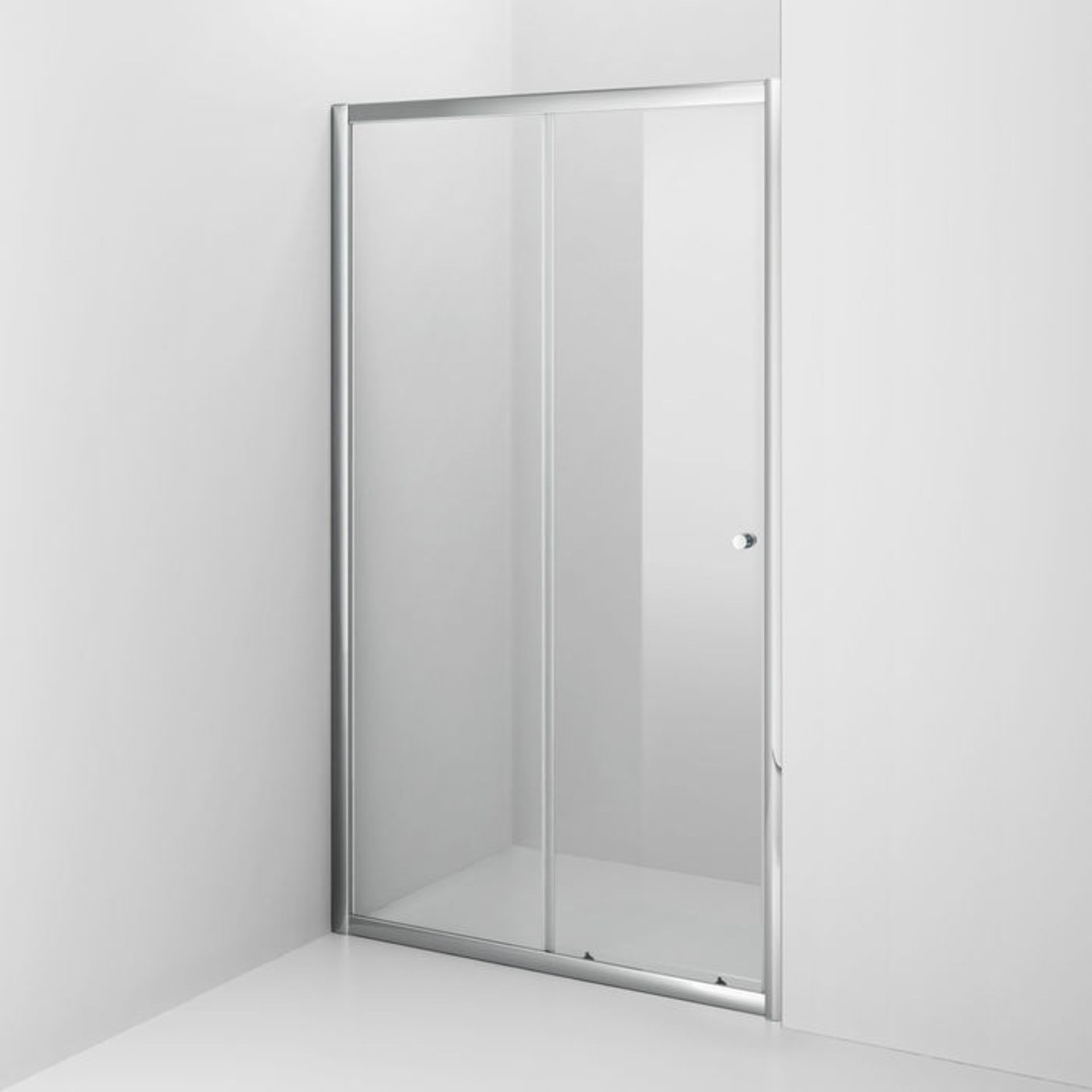 (PA148) 1200mm - Elements Sliding Shower Door. RRP £299.99. 4mm Safety Glass Fully waterproof tested - Image 3 of 3