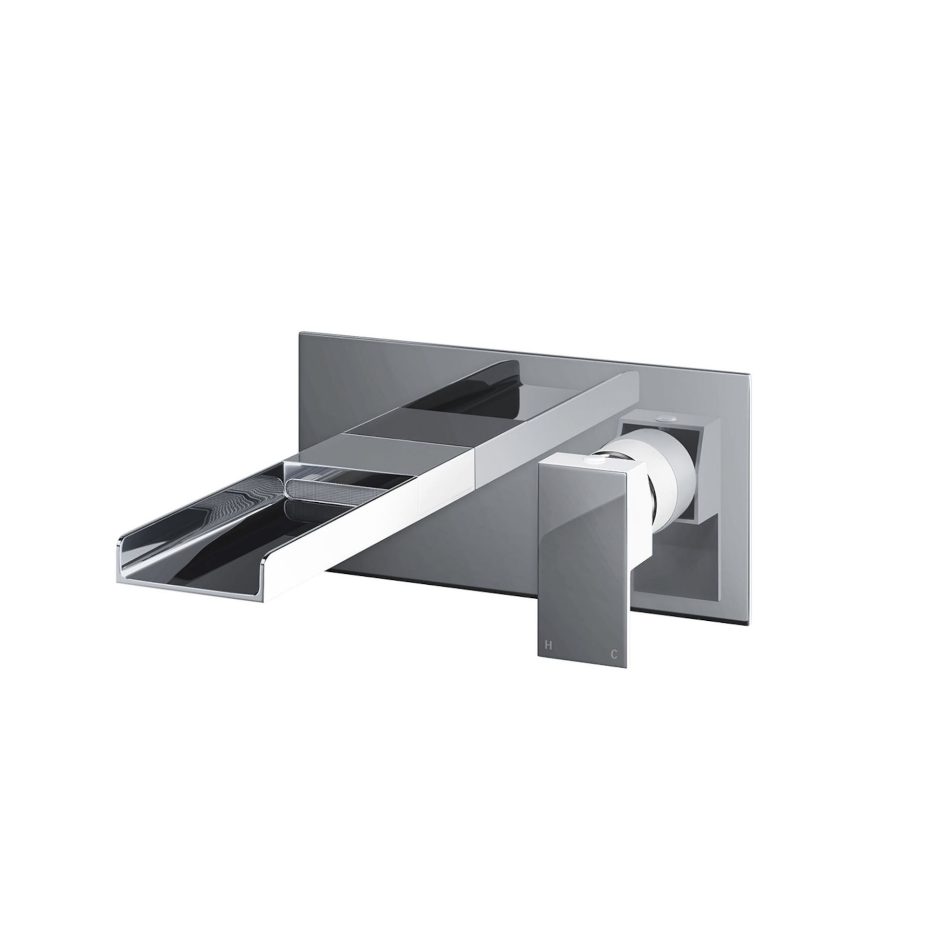 (SM14) Niagra II White Wall Mounted Bath Filler. RRP £249.99. Crafted from chrome plated, solid - Image 2 of 3