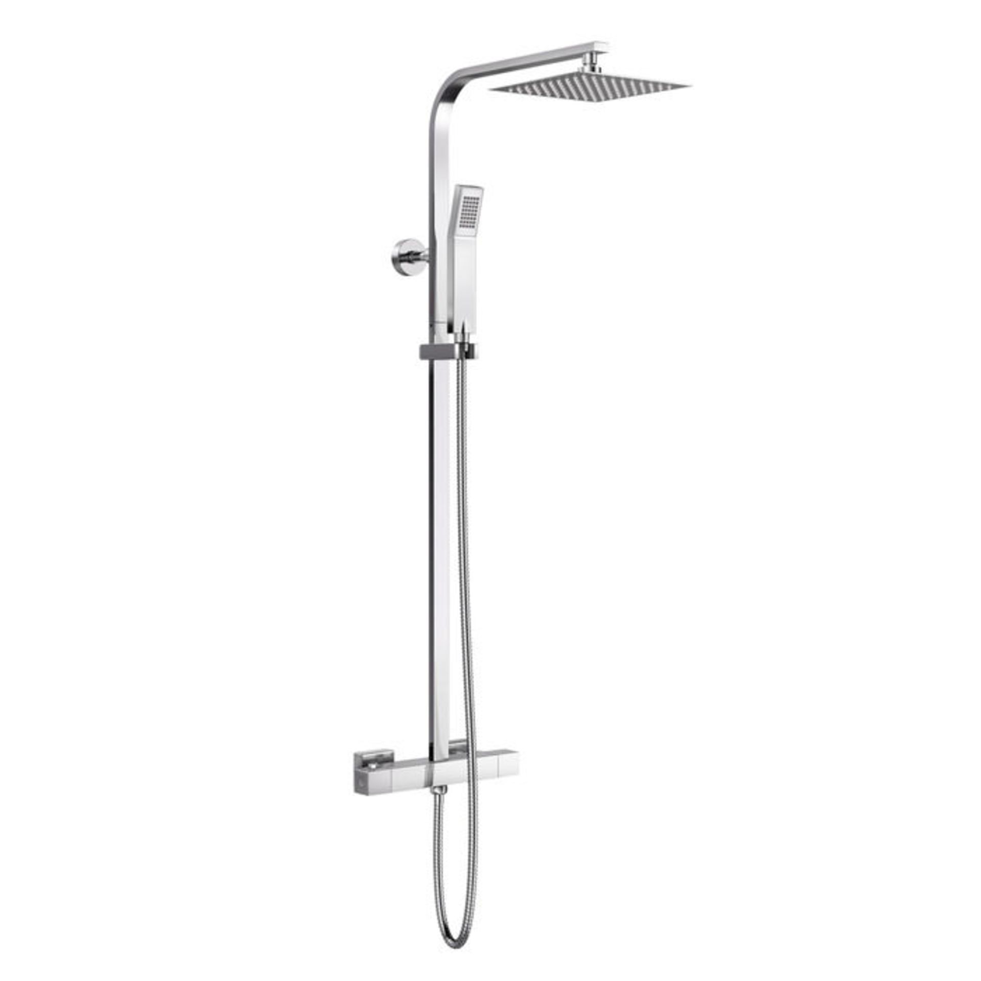 (SM4) Square Exposed Thermostatic Shower Kit - Denver. Style meets function with our gorgeous - Image 2 of 3