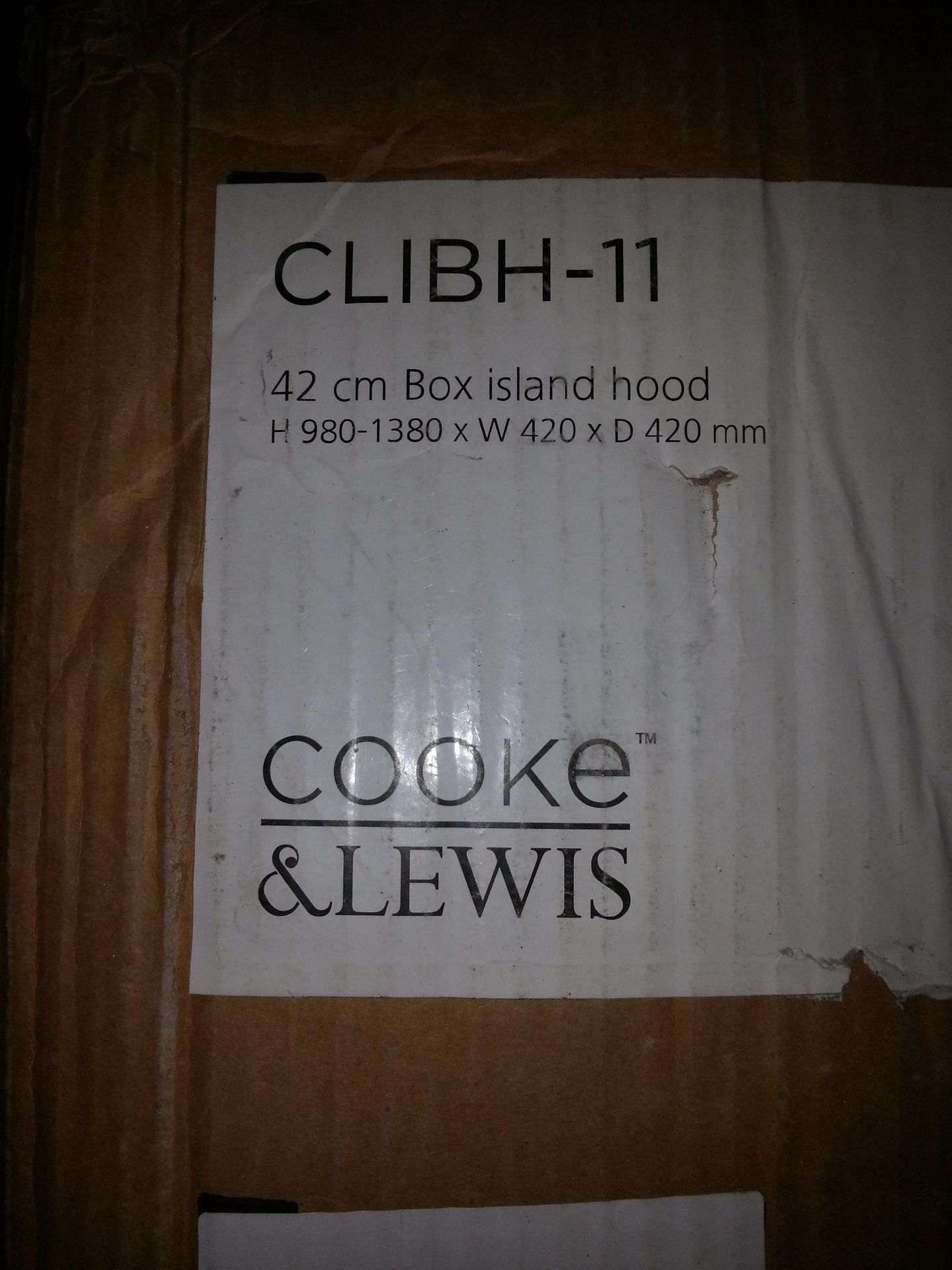 Cooke & Lewis  CLBH-11 Cooker Hood - Image 2 of 2