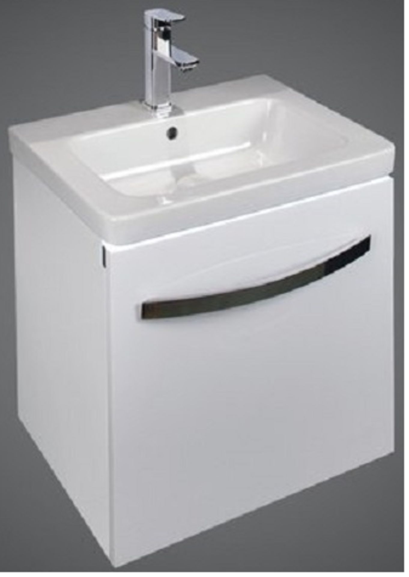 RAK Resort Gloss White Vanity Unit & Basin