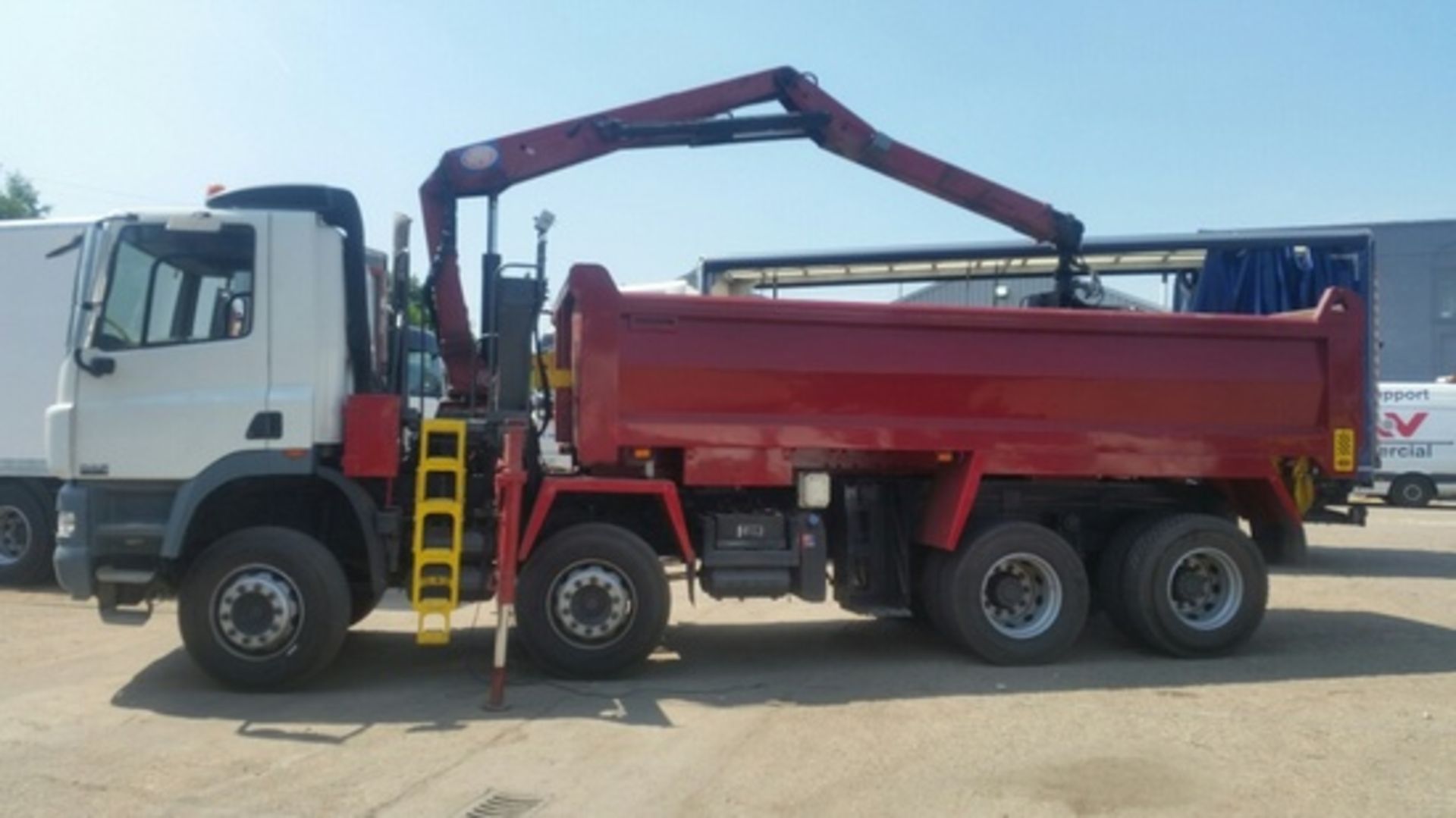 daf cf, tipper grab hmf crane 1244 - Image 3 of 15