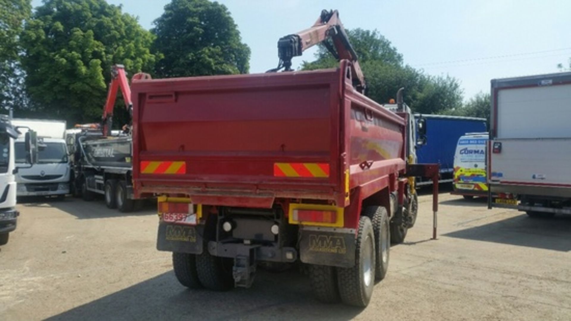 daf cf, tipper grab hmf crane 1244 - Image 5 of 15