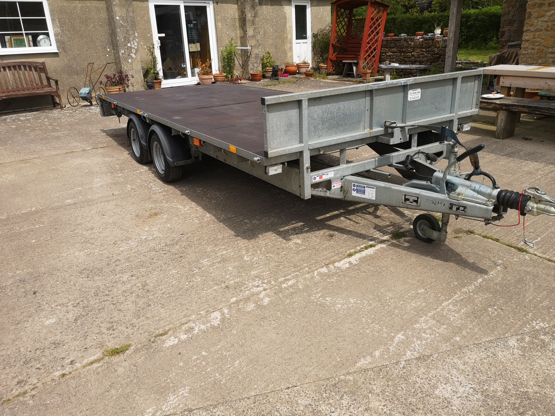 Ifor Williams 16 x 6.6 Twin Axle Flatbed Trailer