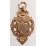 9ct Gold Pocket Watch Fob
