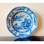 Chinese Blue & White Porcelain Plate