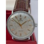 Beautiful Omega De Ville Linen Dial Automatic Wristwatch