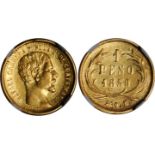 Latin America, Guatemala, gold 1-Peso - 1859