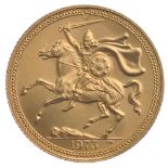 Isle of Man, Elizabeth II, gold Half-Sovereigns
