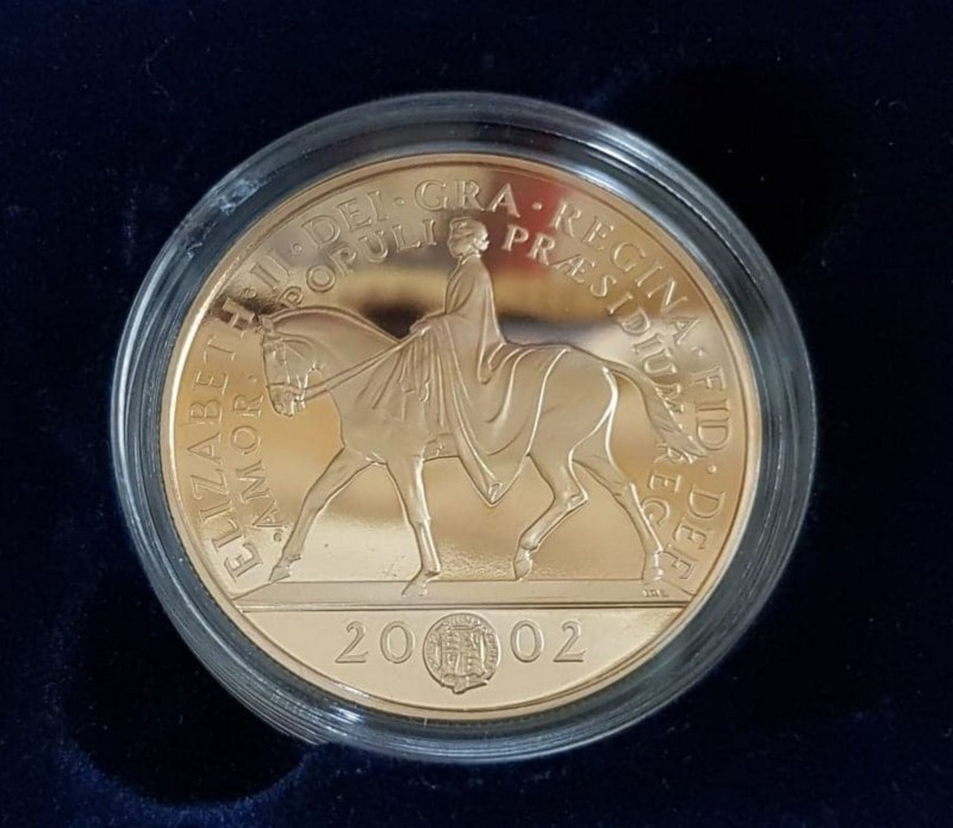 2002 - Gold Five Pound Proof Coin, Golden Jubilee Boxed - Image 2 of 6