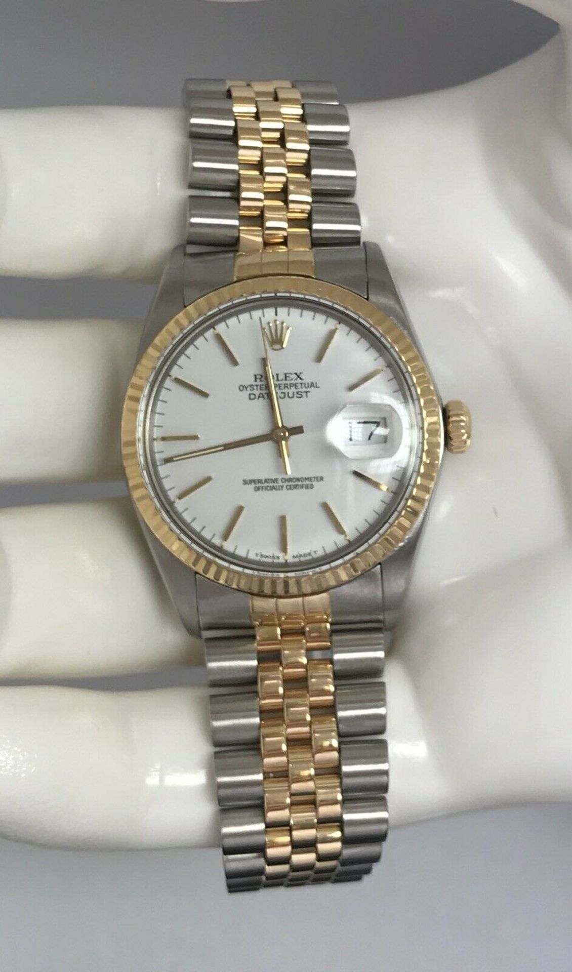 1986 Gents Rolex Datejust 16013 18k Gold & Stainless Steel 36mm - Image 6 of 8