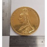Queen Victoria Jubilee Head St George and the Dragon £2 Two Pound Double Sovereign Gold Coin