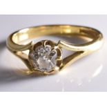 Old mine cute 0.5 carat solitaire