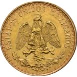 Mexico, gold 2-Pesos - 1945