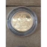 Full Gold pound sovereign Proof