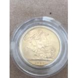 Full gold pound sovereign