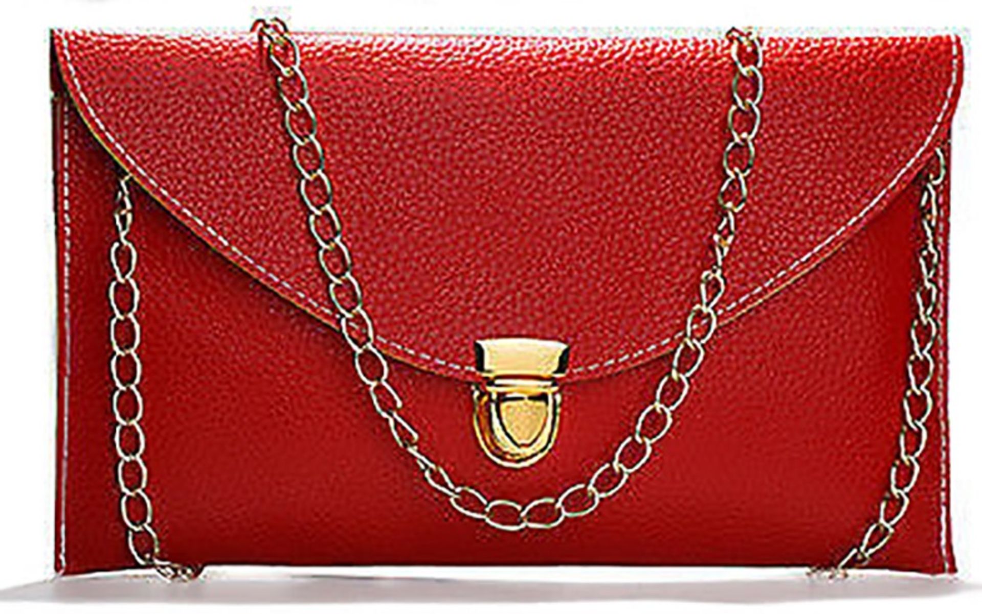 Red ladies Chain bag shoulder evening clutch bag