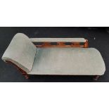 Antique Vintage Furniture Edwardian Chaise Lounge. Measures 65 inches by 24 inches wide and 30