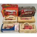 Vintage Collectable 6 x Model Die Cast Vehicles Fire Engines. Part of a recent Estate Clearance.