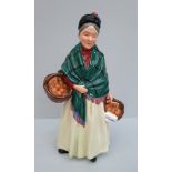 Vintage Collectable Royal Doulton Figurine The Orange Lady HN 1953 Stands 8 inches Tall. Part of a