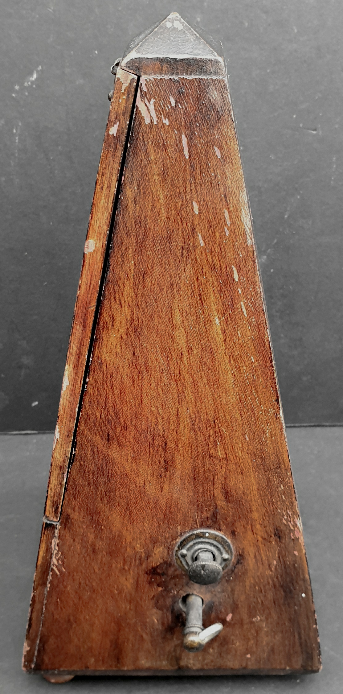 Antique Victorian Edwardian Mahogany Maelzel Metronome With Bell. Part of a recent Estate Clearance. - Image 4 of 5