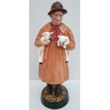 Vintage Collectable Royal Doulton Figurine Lambing Time HN 1890 Stands 9 inches Tall. Part of a