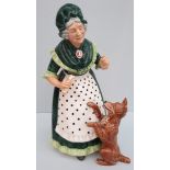 Vintage Collectable Royal Doulton Figurine Old Mother Hubbard HN 2314 Stands 8 inches Tall. Part