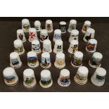 Vintage Collectable Parcel of 30 Assorted Thimbles Various Themes and Locations. Part of a recent