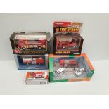 Vintage Collectable 5 x Model Die Cast Vehicles Fire Engines Includes Matchbox. Part of a recent