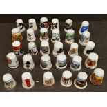 Vintage Collectable Parcel of 30 Assorted Thimbles Various Themes and Locations. Part of a recent