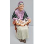 Vintage Collectable Royal Doulton Figurine The Family Album HN 2321 Stands 6 inches Tall. Part of