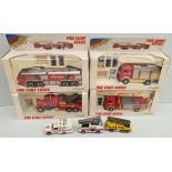 Vintage Collectable 7 x Model Die Cast Vehicles Fire Engines. Part of a recent Estate Clearance.