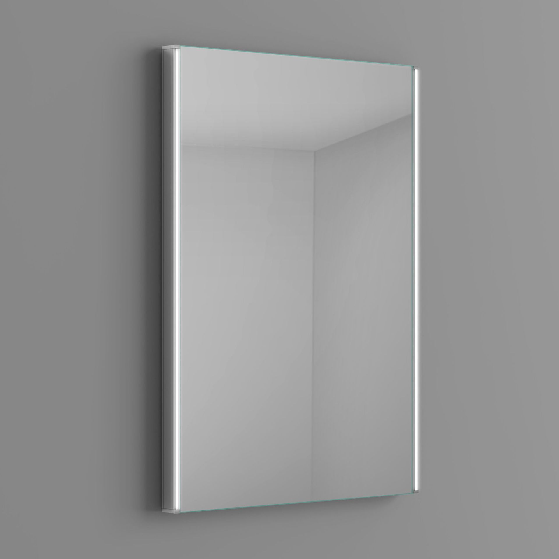 (CS177) 500x700mm Denver Illuminated LED Mirror - Battery Operated. Energy saving controlled On / - Image 4 of 5