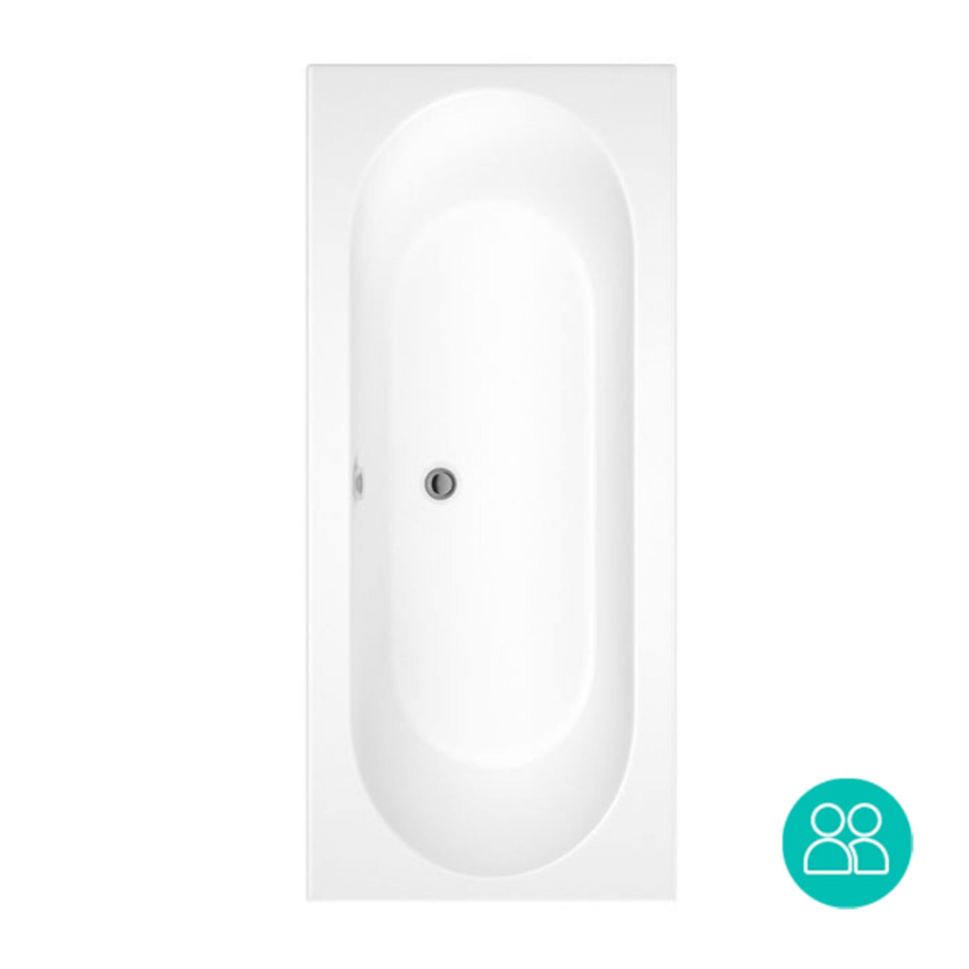 (CS10) 1700 x 750mm Round Double Ended Bath.COMES COMPLETE WITH SIDE PANEL. Manufactured in the UK