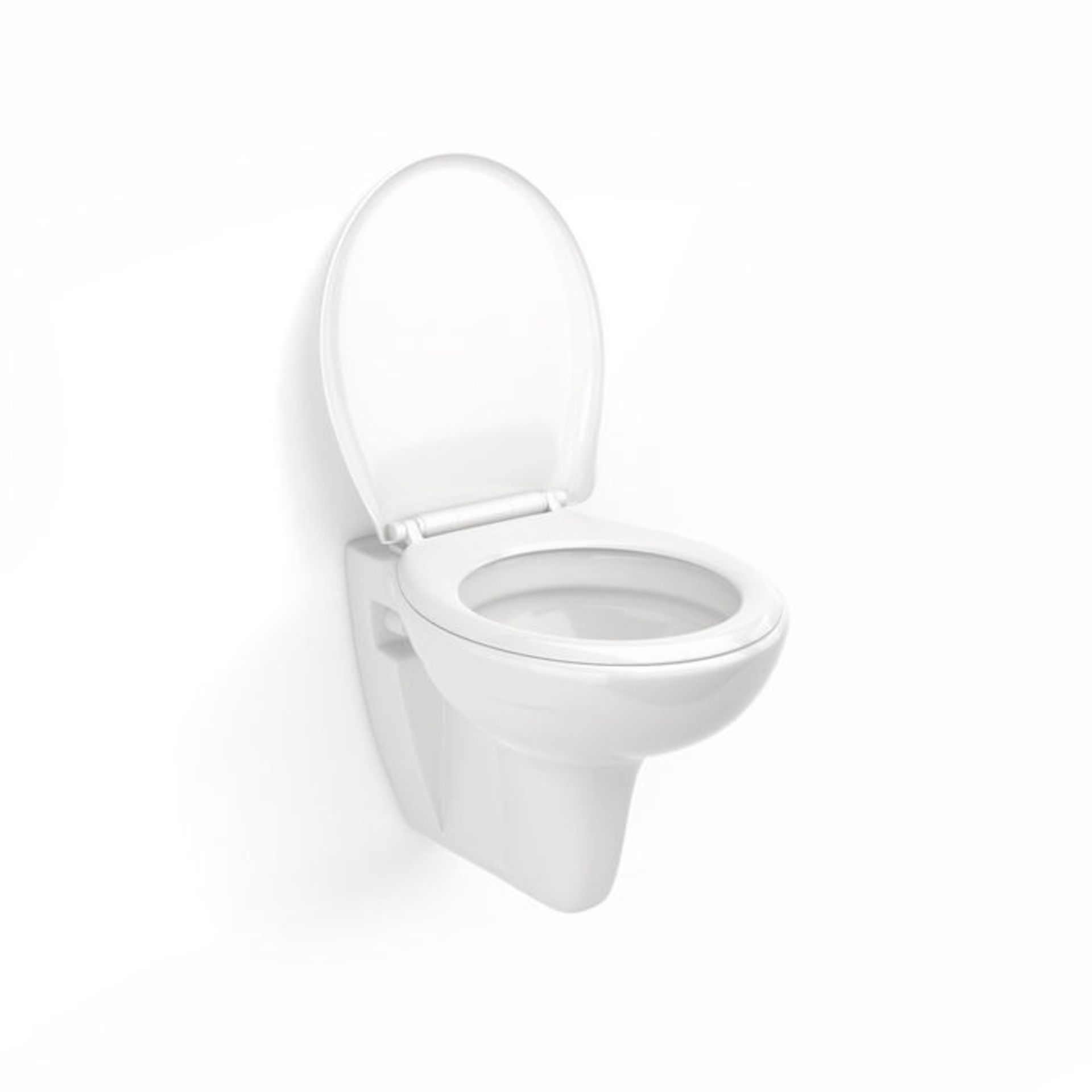 (CS40) Quartz Wall Hung Toilet & Seat. Manufactured from White Vitreous China and finished with a - Image 3 of 3