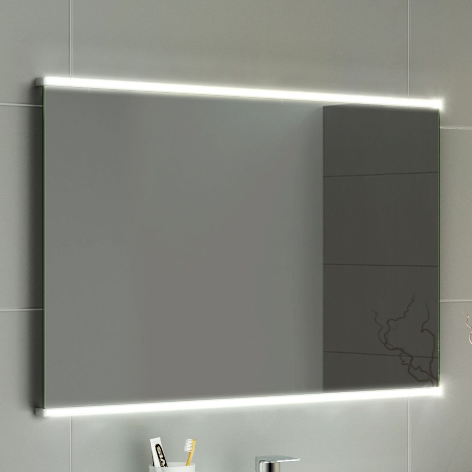 (CS176) 500x700mm Denver Illuminated LED Mirror. RRP £464.99. Energy efficient LED lighting with - Image 2 of 5
