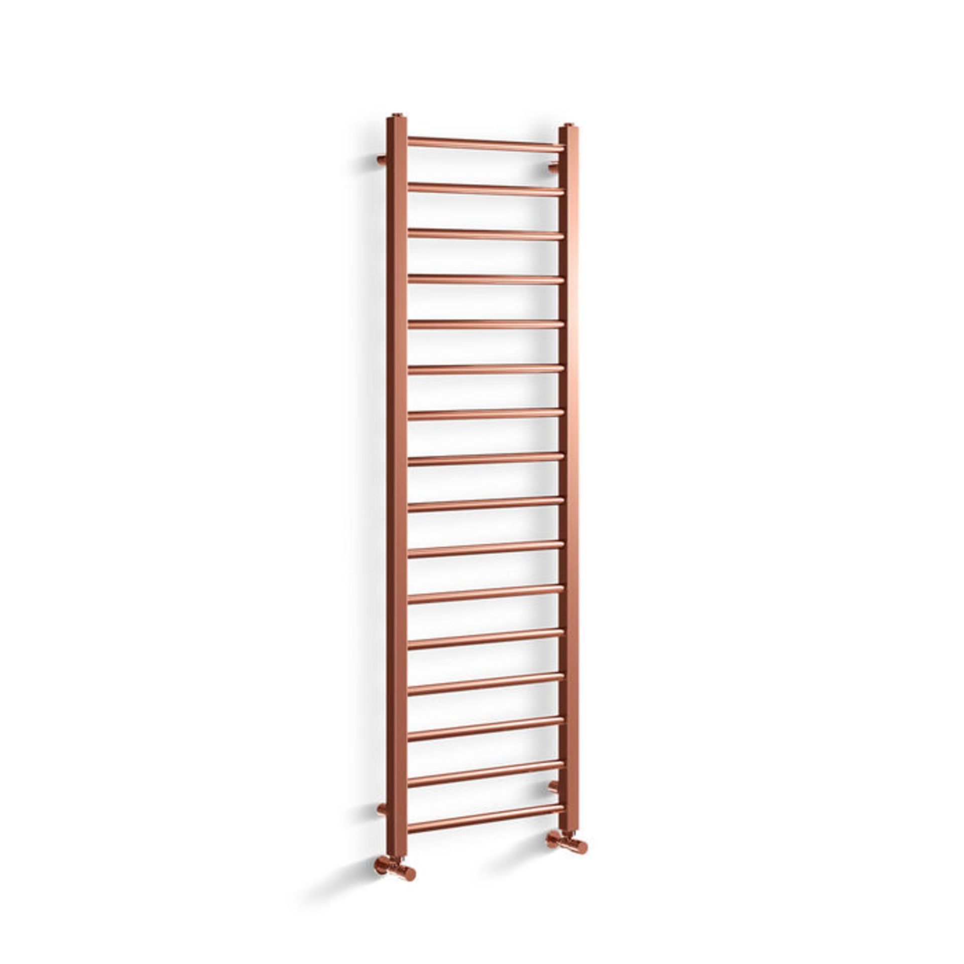 (CS14) 1600x500mm Copper Heated Straight Rail Ladder Towel Radiator. RRP £399.99. Constructed from - Image 3 of 3