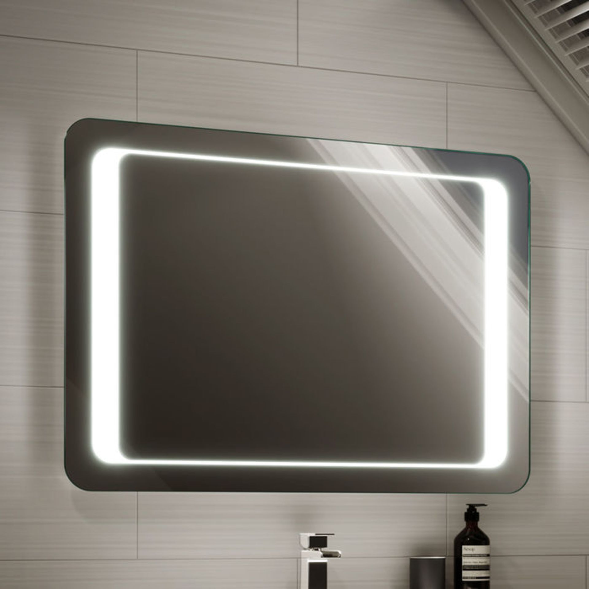 (CS55) 650x900mm Quasar Illuminated LED Mirror. RRP £349.99. Energy efficient LED lighting with IP44 - Image 4 of 7