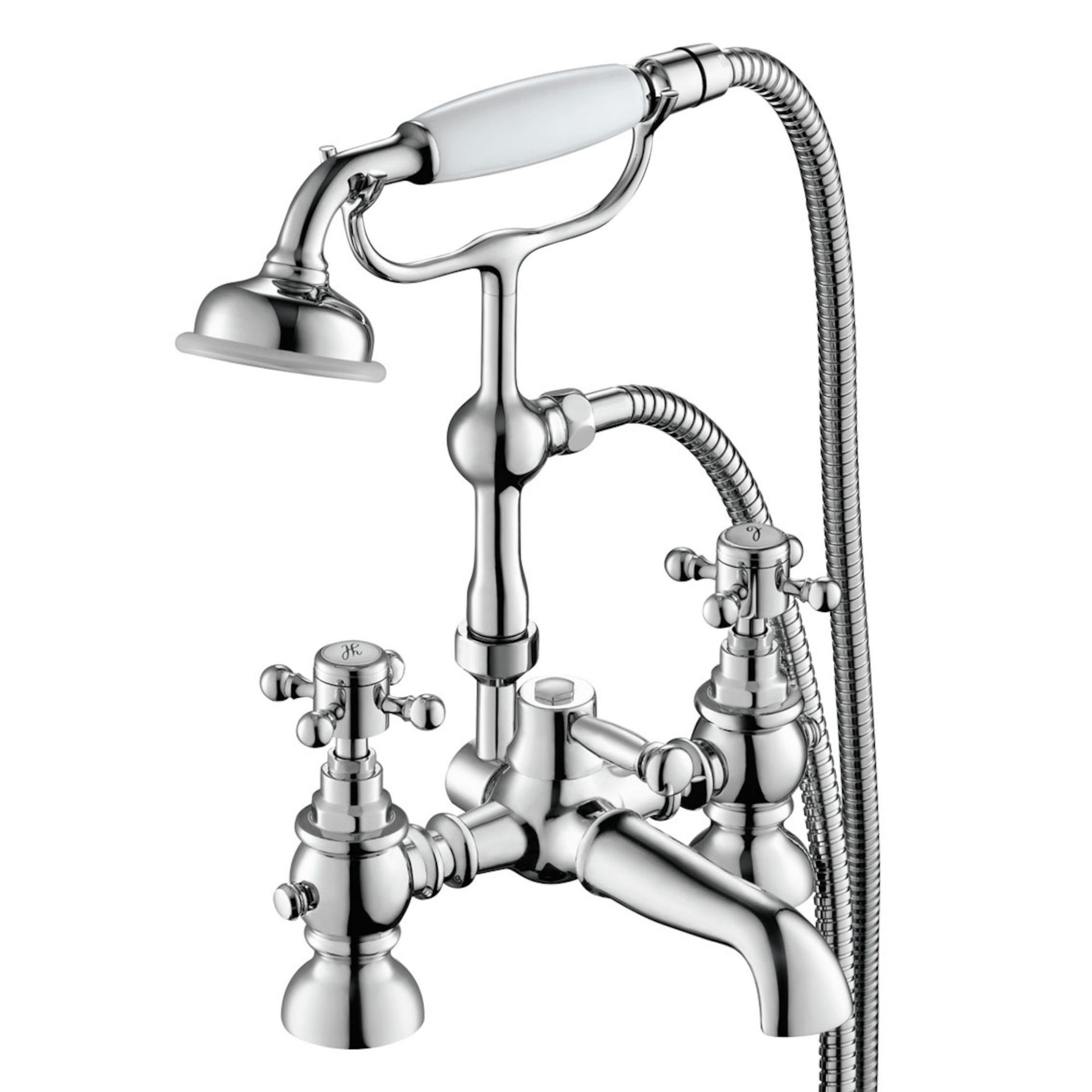 (R1001) Cambridge Bath Shower Mixer - Traditional Tap with Handheld Shower We love this because it - Bild 2 aus 3