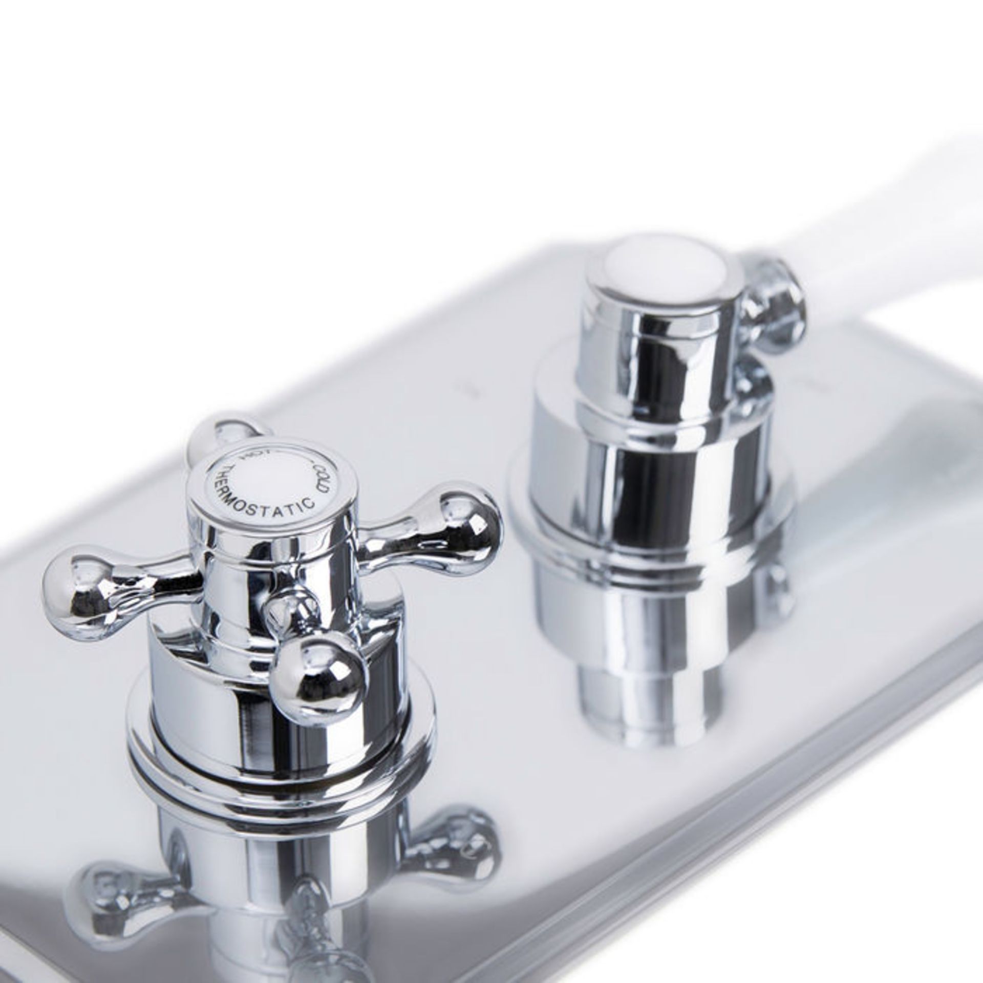 (R1025) Traditional One way Concealed Mixer Valve Chrome plated solid brass Built in anti-scalding - Bild 2 aus 2