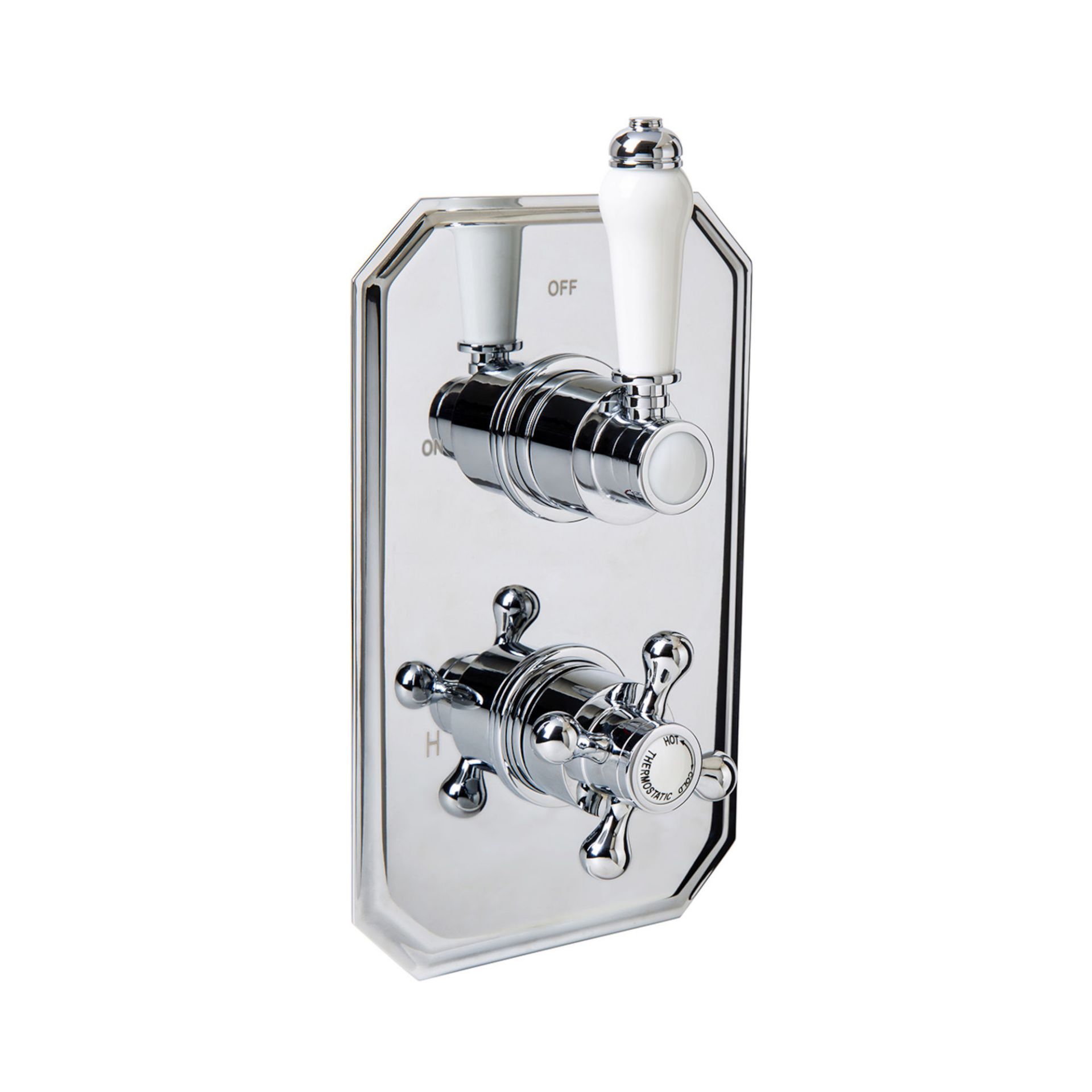 (R1025) Traditional One way Concealed Mixer Valve Chrome plated solid brass Built in anti-scalding