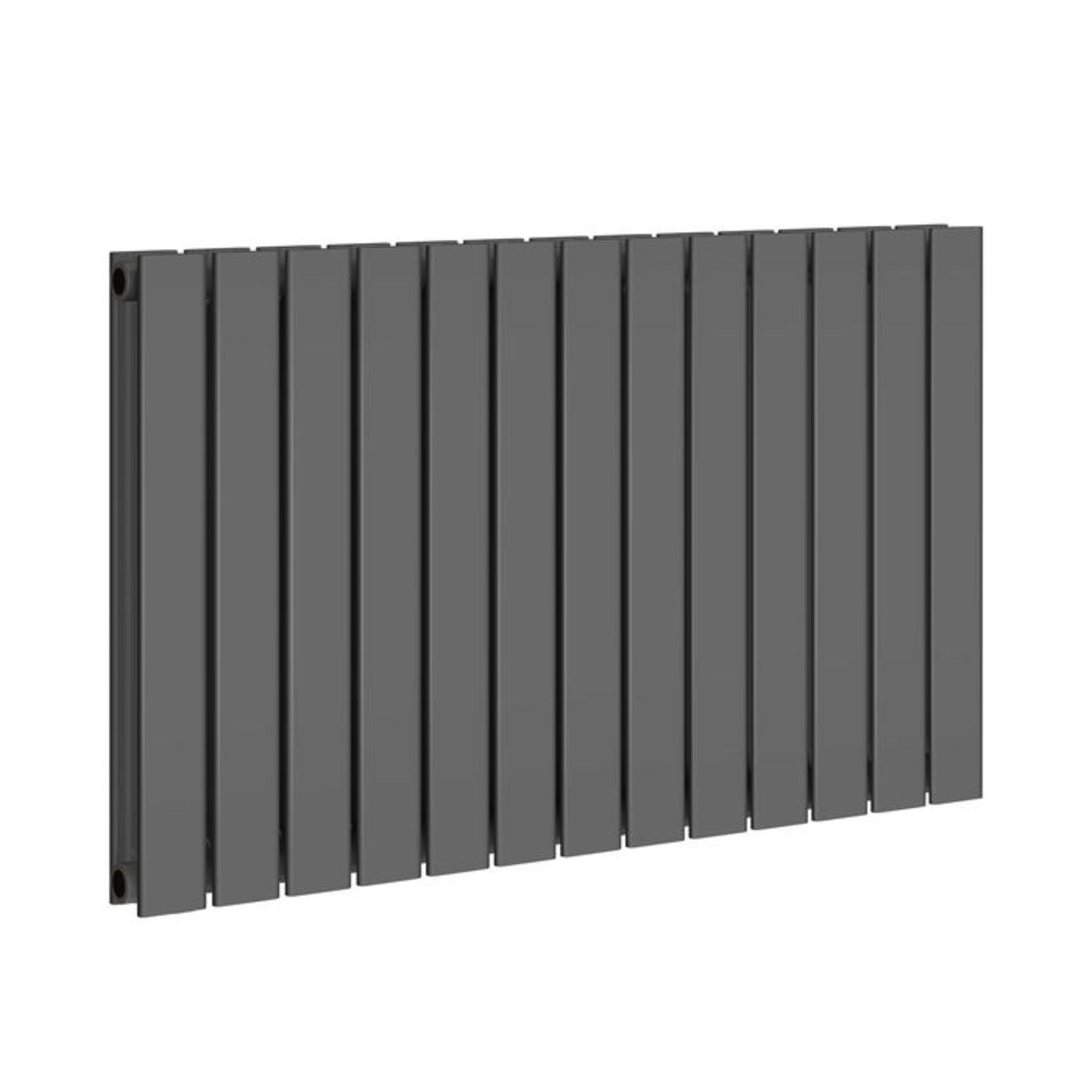 (TP155) 600x980mm Anthracite Double Flat Panel Horizontal Radiator. RRP £429.99. Made with low - Image 5 of 5