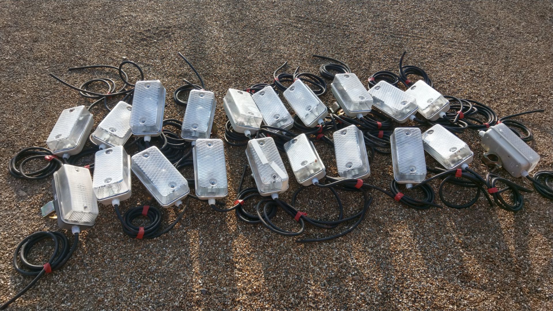 20x Bulkhead lights with scaffold clamps.