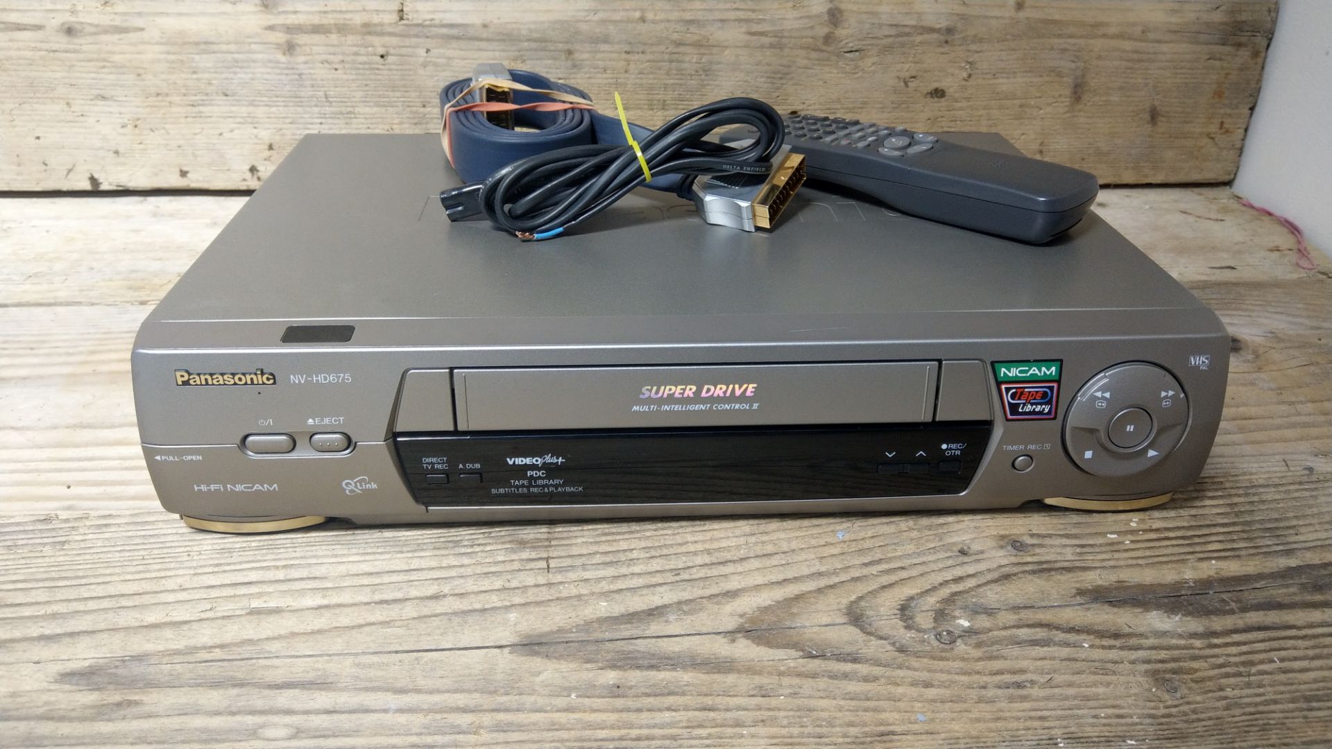 Panasonic VHS player.