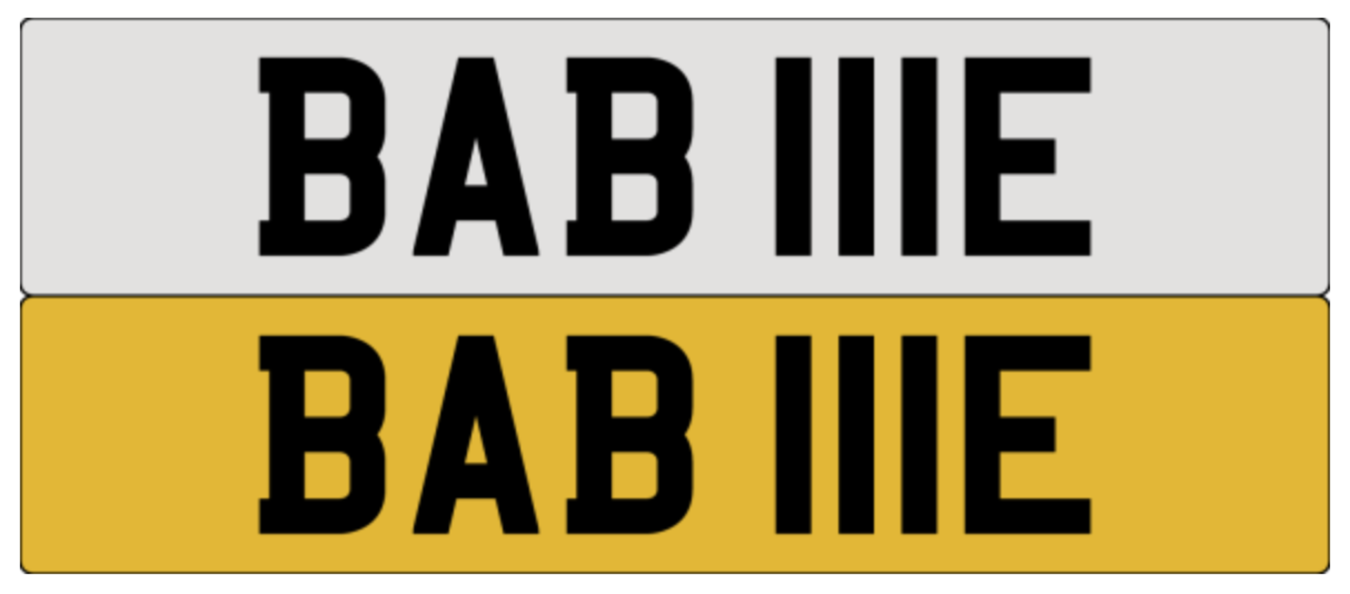 BAB 111E on DVLA retention ready to transfer