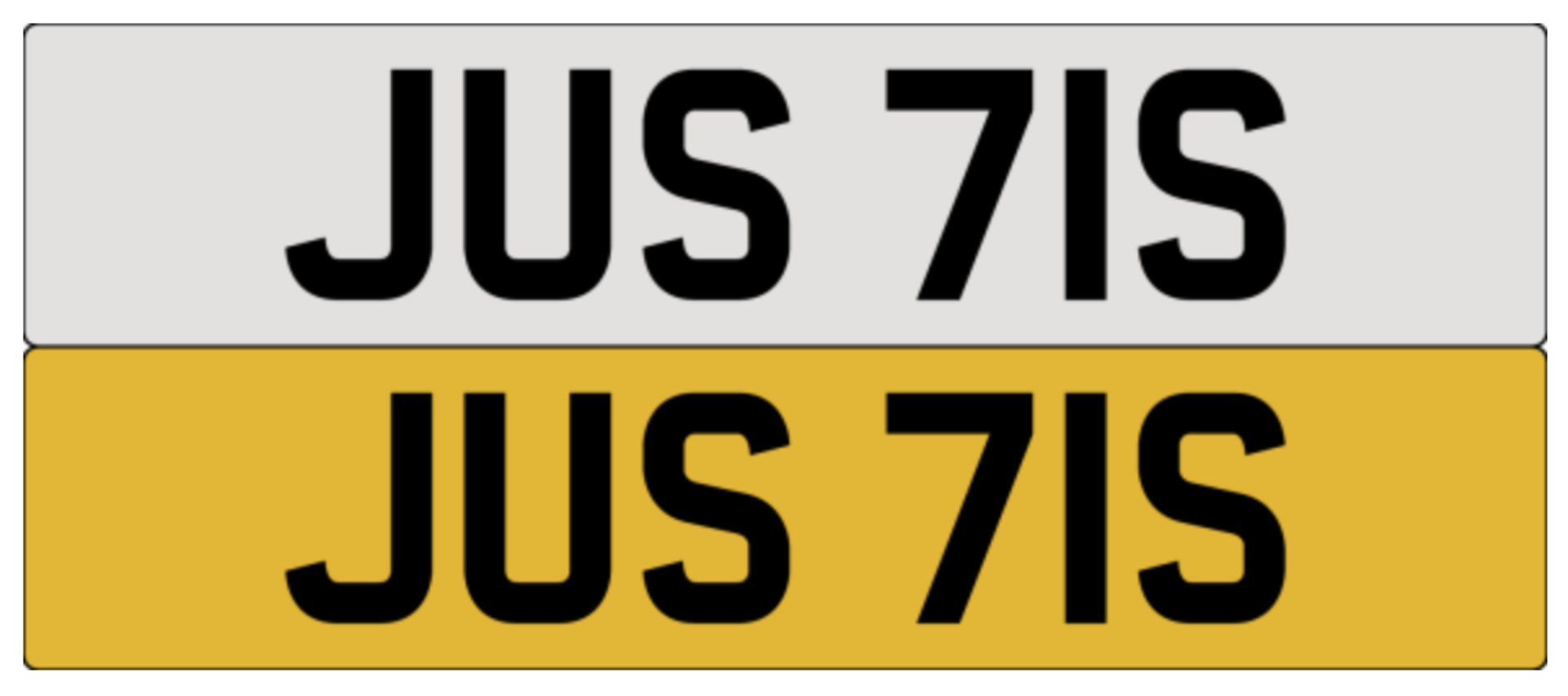 JUS 71S on DVLA retention ready to transfer